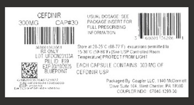 Label (Cefdinir 300mg)